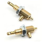 2pcs Dental Weak Suction Valve Dental Brass Valve Connect 6 * 4mm Tube