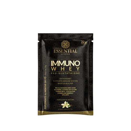 Immuno Whey Pro-glutathione Baunilha Sachê Essential Nutrition 25g