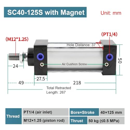 Vérin pneumatique SC40 double effet : fini les pannes de détection