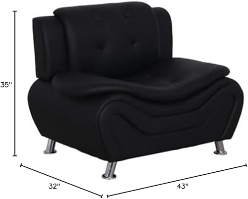 Miniatura 2 de Puma - Silla Club de piel sintética - NegroRojo