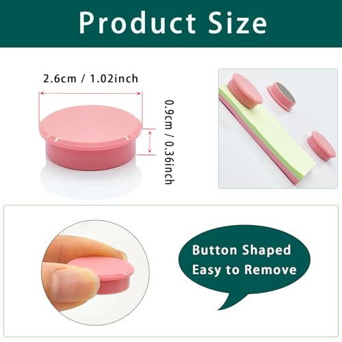 ZDZBLX Strong Fridge Magnets, 30 Pack Mini Cute Round Magnets for Whiteboard Notice Board, Crafts - Image 3