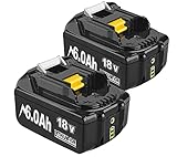 🔋【Produktdetails】 Spannung: 18V | Neue Batterie | Lieferumfang: 2x Ersatzakku für Makita 18 Volt