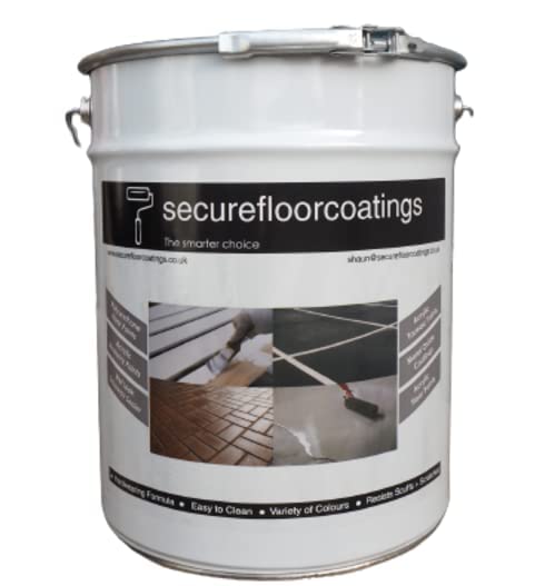 Extra Strong Hardwearing Polyurethane Concrete Industrial Semi Gloss Floor Paint, Great for Garages, Car showrooms, Factories and Many Other uses. (20L, Light Blue)