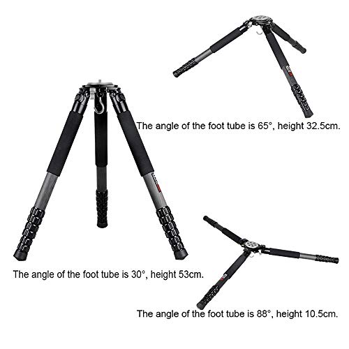 Reisestativ, Professionelles Kohlefaser Kamerastativ Für Videoaufnahmen Canon Nikon Sony Olympus DV DSLR SLR – Bild 3