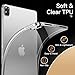 JETech Case for iPad Pro 11-Inch 2022/2021/2020 Model (4th/3rd/2nd Generation), Soft TPU Transparent Slim Shockproof Tablet Cover, Support Pencil 2nd Charging (Clear)