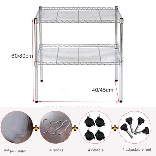 Étagère en fil d'acier réglable et modulable en inox pour un stockage robuste - 7