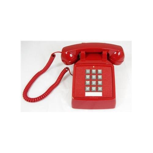 Cortelco ITT-2500-V-RD 250047-VBA-20M Desk w/ Volume RED