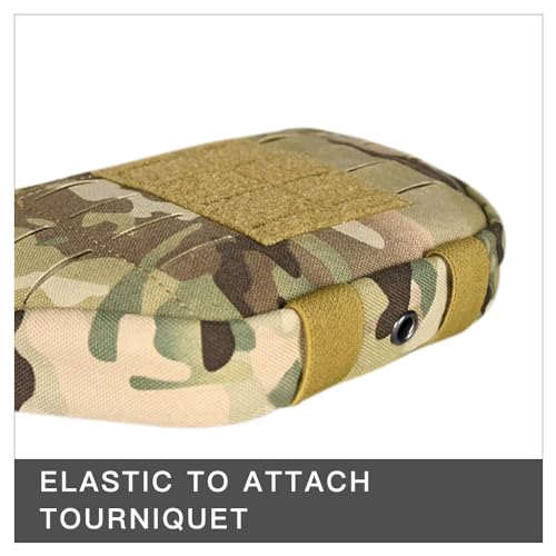 Tactical Admin Pouch MOLLE Pouch 500D Nylon Pouches Tools Bag For Camping Hiking Hunting and Travelling(Multi-Camo) - Image 4