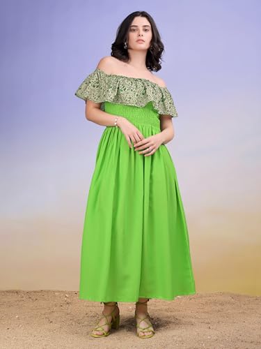Image of PURVAJA Women's Cotton Dress(Floe-231-235)
