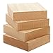 Bright Creations Wood Blocks for Crafts - Craft Wood Squares - Blank Wooden Blocks for Painting & Carving - 4x4 in, 1 in Thick, Pack of 4