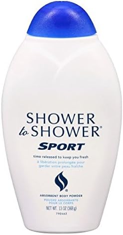 SHOWER TO SHOWER Body Powder Sport 8 oz, Talc Free (Pack of 3)