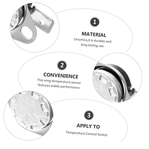 iplusmile 2 Peças Interruptor De Fusível Disco De Pressão Termostato Interruptor De Controle De Temp