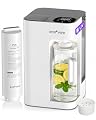 Mate 3 UV Countertop Reverse Osmosis System Water Filter with Remineralization & Autofill Pitcher, 9-Stage RO Water Filtration, 3:1 Pure to Drain, No Installation, Self-Cleaning, Reduce TDS, White