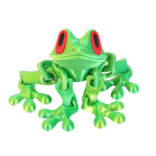 Imán decorativo para refrigerador rana magnética 3D miniatura 2