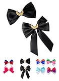 AACKS Moon Hair Bows Clips Moon Hair Acessories Big Bow Hair Barrette Clips Bowtie Moon Scout Wand Anime Bows
