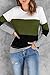 Daspkuwy Women's Tops Oversized Comfy Going Out Womens Long Sleeve Shirts Baggy Cozy Maternity Pregnancy Criss Cross Ribbed Casual Tee Green XXL