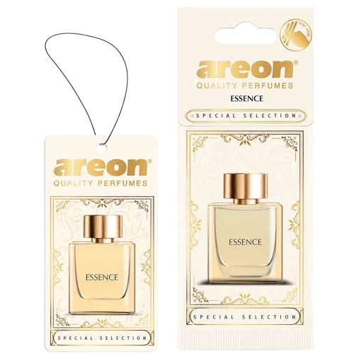 Image of AREON Luxury Essence SS04 Car Hanging Air Freshener - Premium Auto Air Freshener, Long Lasting Car Fragrance, Elegant Hanging Vehicle Scent for Interior Freshness - (Pack of 3)