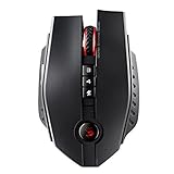 ZL50 Sniper Edition Laser Wired Gaming Mouse - 11 Programmable Buttons - Light Strike Optical Switches and Wheel - X'Glide Mouse Feet - Adjustable 8200 CPI/DPI - Wired USB Black