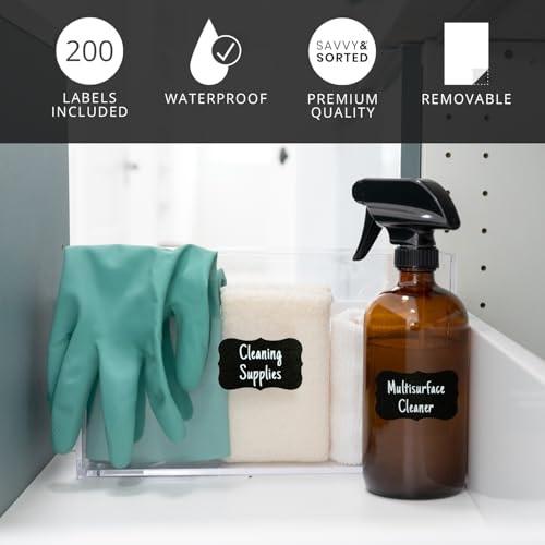 200-Chalkboard-Labels-for-Containers-Waterproof-Black-Jar-Labels-with-Chalk-Markers-Reusable-Chalk-Stickers-Kitchen-Pantry-Containers-and-Storage-Bin-Organization