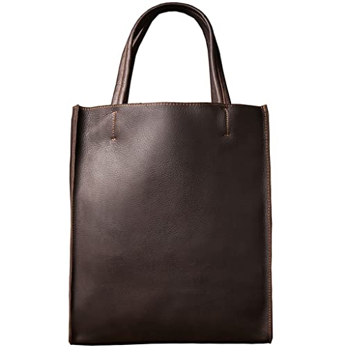 Sac seau vintage en cuir de vachette de première couche pour femme