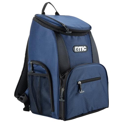 RTIC Lightweight 15-Can Backpack Cooler (Navy & Black)