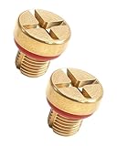 Radiator Coolant Hose Bleed Screw Brass Fit for Land Rover LR4 Range Rover Sport 2010-2016 Replace LR031393 LR017802, 2Pcs
