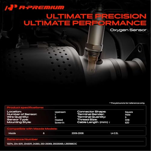Sensor de Oxígeno A-Premium para Mazda 6 2006-2008 miniatura 2