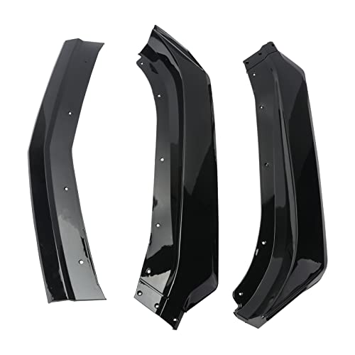 ZZDSNJ Front Bumper Lip for 16-22 Chevy Camaro SS /19-22 LS LT RS Glossy Black ABS Front Bumper Lip Splitter Spoiler