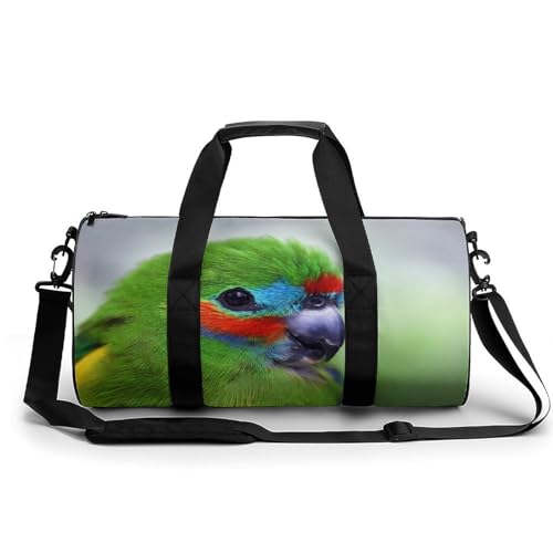 Sac de sport perroquet vert duffel bag gym imperméable voyage randonnée 45cm
