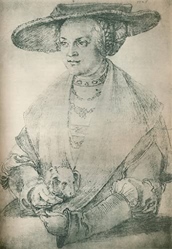 Lienzo Retrato de una dama Alberto Durero, cuadro de pared para decoración clásica de 60x90cm