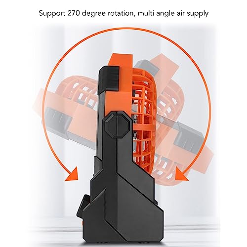 Ventilador de camping portátil recargable de 5200mAh con linterna LED 6