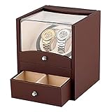 ★Automatic Watch Winder: This luxurious automatic winding box uses British specifications of power to keep your mechanical meter accurate! This watches rocker box can also serve you independently， without winding!
