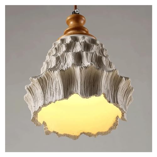 Plafonnier lustre industriel simple en ciment avec suspension réglable E26 pour chambre - 8