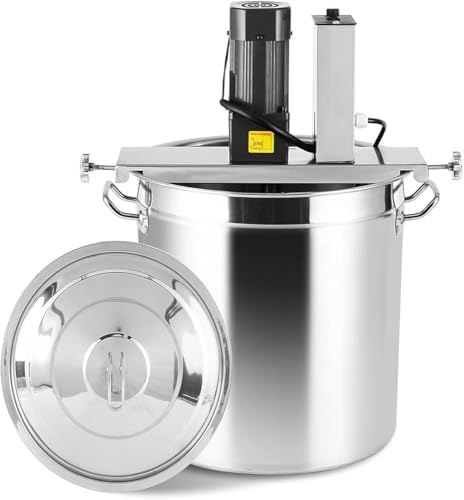 Mezclador eléctrico automático de mermelada con velocidad ajustable, batidora de cocina portátil con raspador de 4 cuchillas para uso en cocina
