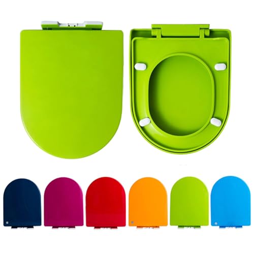 Abattant de toilette en forme de D à libération rapide pour un nettoyage hygiénique et complet