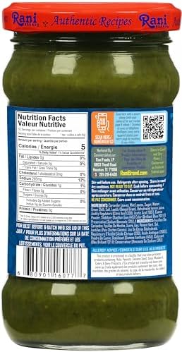 Rani Pani Puri Concentrate (Sweet & Spicy to Make Pani Water / Spicy Water) 10.5oz (300g) Glass Jar, Ready to Eat ~ Vegan | Gluten Free | Non-GMO | Indian Origin
