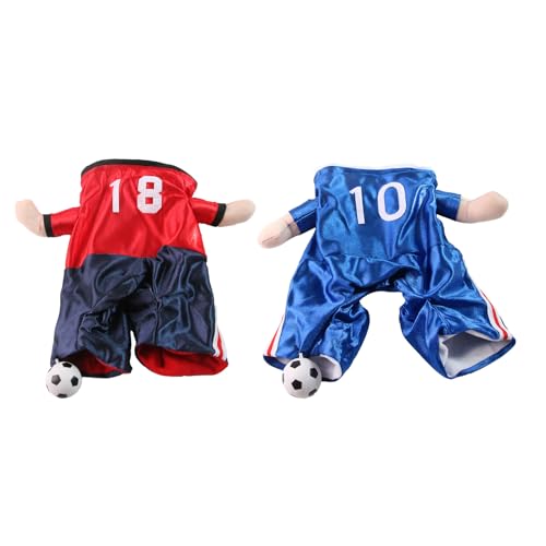 Disfraz divertido de perro de fútbol para gatos ropa transpirable 5