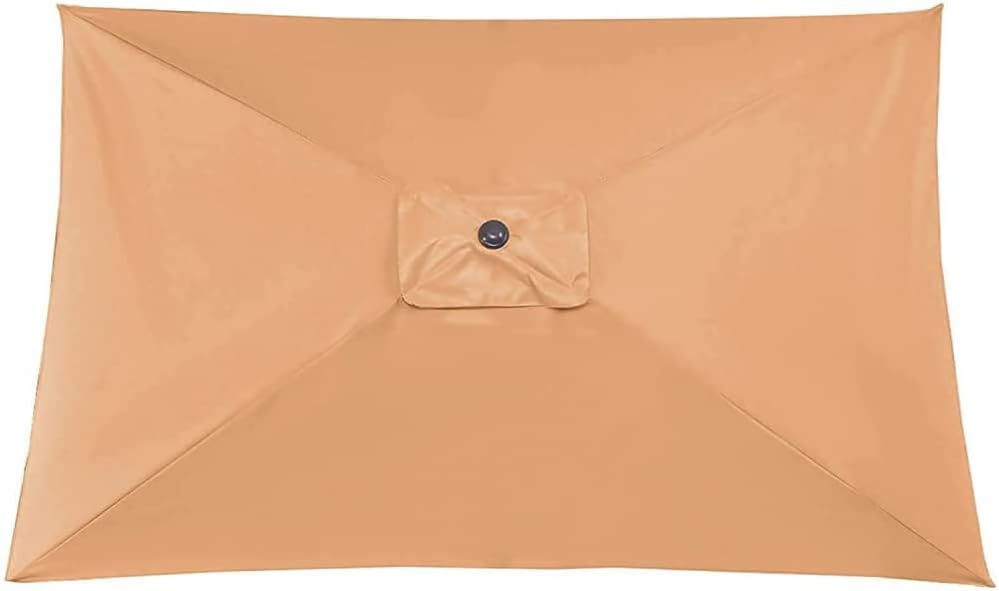 Patio Umbrella Replacement Canopy Square Cantilever Top Cover Outdoor,Replacement Canopy for Florida Umbrella, 3x4m Garden Sunshade Cover, Outdoor Patio Shade Fabric, Green Sun Shelter for G