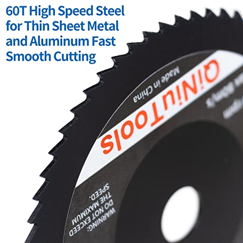 Qiniutools 3 Inch 76Mm Hss Circular Saw Blades With 2/5-Inch Arbor, 60T High Speed Steel For Wood Plastic And Aluminum Fast Smooth Cutting #TOP6