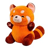 Design raffinato:Panda rosso giocattolo ha una lavorazione squisita e una forma a cartone animato con abbellimenti ricamati. È giocoso e carino, il che lo rende ancora più ammirevole. Il red panda plush da 35 cm è molto adatto per coccolarsi. Non occupa molto spazio, quindi puoi portarlo ovunque , ogni volta che ti senti stanco, puoi rilassarti completamente e goderti una piacevole pausa.