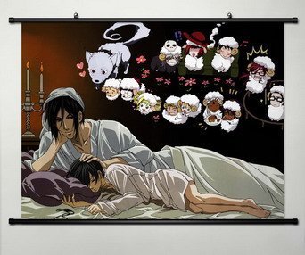 Japan Anime Cosplay KOROSHITSUJI Black Butler 2 Home Decor Wall Scroll Poster Alois Trancy 23.6 x 17.7 inches -032