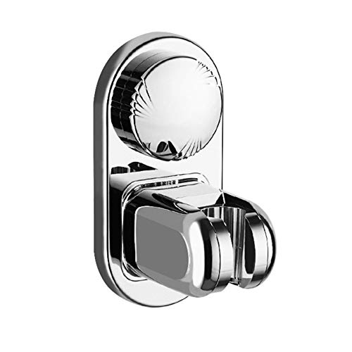 YHUS Vakuum-Saugnapf-Duschkopfhalter, verstellbare Vakuum-Handbrausehalterung, Handbrausehalterung, Edelstahl, abnehmbarer Bidet-Sprühkopfhalter, gebürstete Oberfläche für Badezimmer, Hotel Cover
