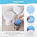 BREENHILL 25 Pack Disposable Toilet Mats for a Hygienic & Stress-Free Everyday Home Bathroom Experience,Toilet Floor Protector from Urine,Disposable Toilet Floor Mat for Urine