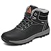 Produktbild Mishansha Winterschuhe Herren Gefüttert Winterstiefel Damen Winterboots Rutschfest Wanderschuhe Winter Boots Wasserdicht Trekkingschuhe Schneestiefel Schwarz,Gr.43
