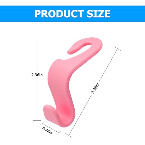 image for Hanemia 4PCS Car Back Seat Headrest Hooks, Rear Car Seat Storage Headr