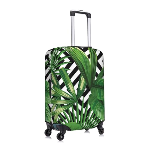 Tropical Leaves Print Luggage Suitcase Covers Elastic Washable Luggage Protector Luggage Covers For Suitcase3