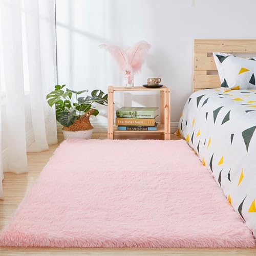 Tapis de salon douce ambiance rose pour chambre cocooning - 2