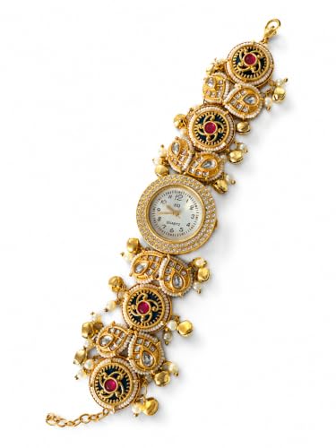 Buy Sleekify Heritage Bracelet Watch for Women, Traditional Kashmiri - Image 2