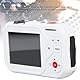 Digitalkamera, 4K 64MP Dual Screens Kamera, 18 Fach Digitales Zoom Autofokus Selfie mit 2,8 Zoll und 1,54 Zoll Bildschirm, 1000 mAh Akku, Tragbarer Kompakt für Schulreisen (White)