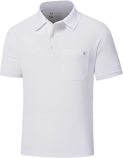 Lightbare Mens Short Sleeve Polo Shirt UPF 50 Performance Moisture Wicking Quick Dry Golf Tennis Polo for Tactical Hiking